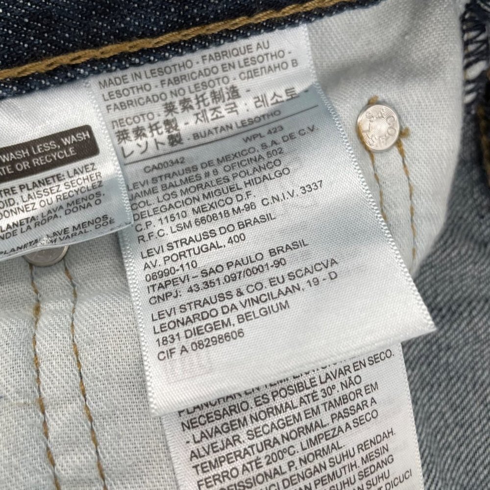 Levi's 514 Straight Leg Jeans Mens Size 30x32 100% Cotton Casual Denim Pockets - Picture 5 of 8